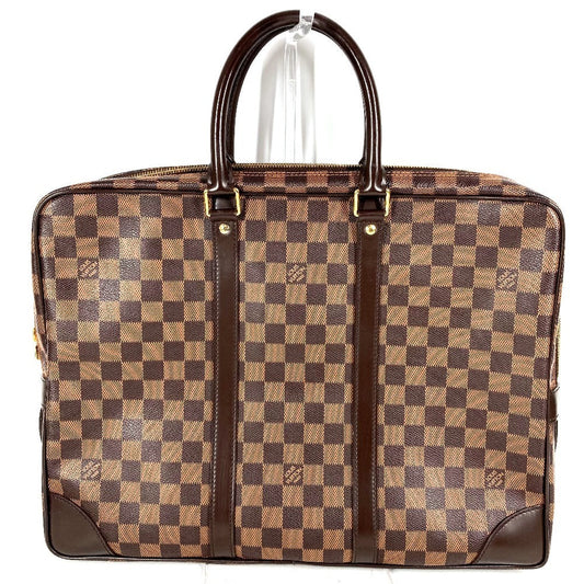 LOUIS VUITTON Business bag N41124 Damier canvas Brown Damier Port Documan Voyajad PDV