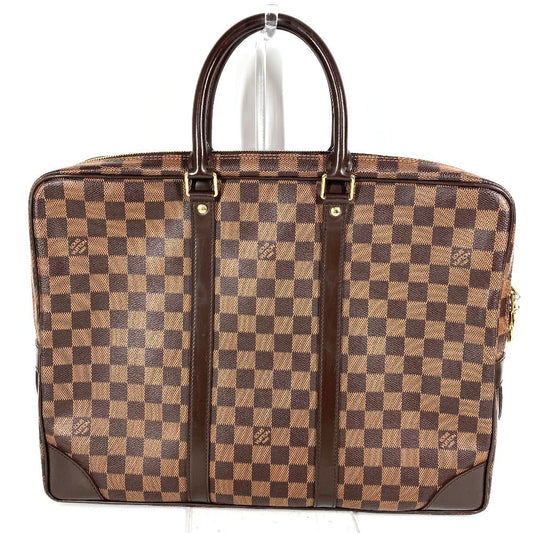 LOUIS VUITTON Business bag N41124 Damier canvas Brown Damier Port Documan Voyajad PDV