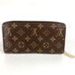 LOUIS VUITTON Long Wallet Purse M60936 Monogram canvas Brown Monogram V motif Zippy wallet