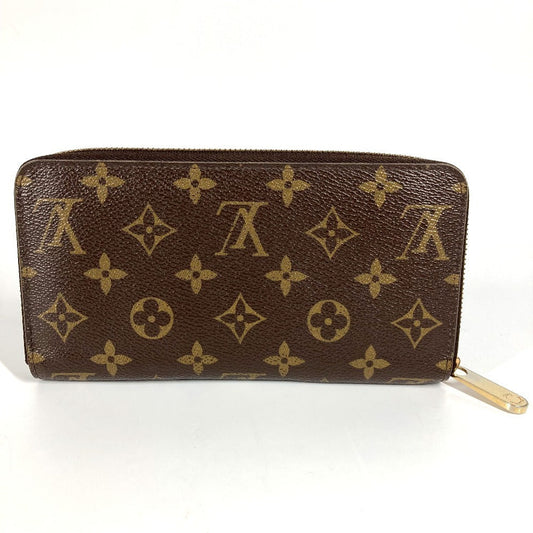 LOUIS VUITTON Long Wallet Purse M60936 Monogram canvas Brown Monogram V motif Zippy wallet