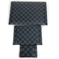 LOUIS VUITTON Clutch bag N60255　 Damier Grafitto Canvas black Damier Grafitte Alpha Triple Pouch 3-Piece Set