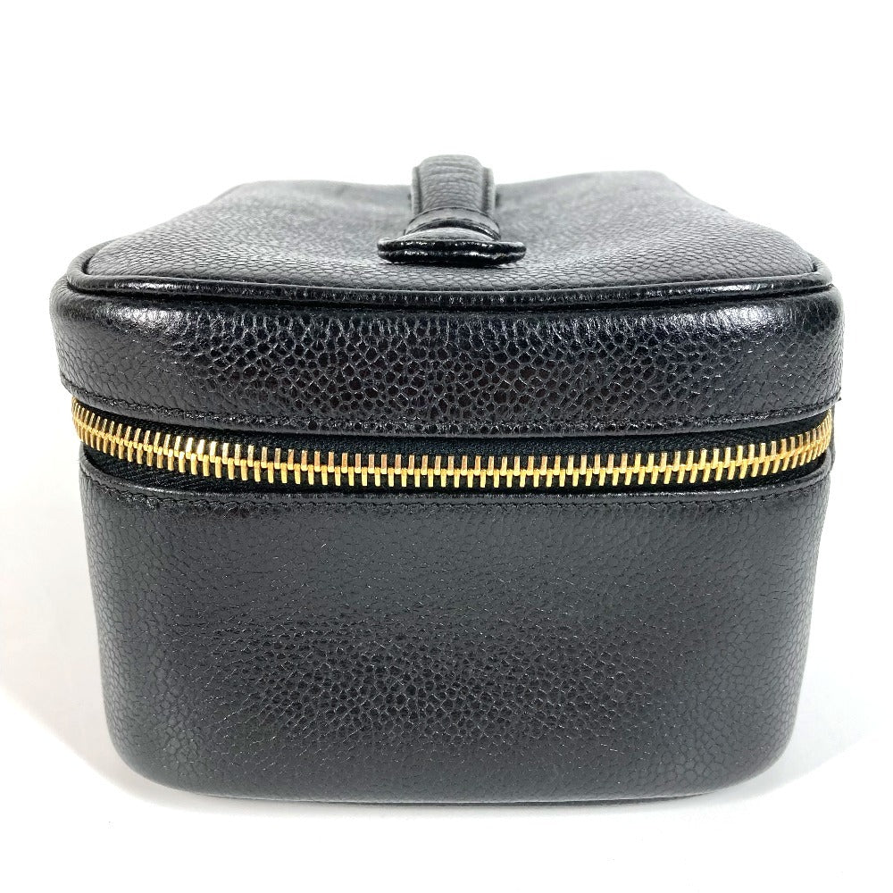 CHANEL Handbag A01997 Caviar skin black CC COCO Mark logo