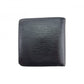 LOUIS VUITTON Bifold Wallet black Epi