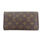 LOUIS VUITTON Long Wallet Purse Brown Pochette Porto Moné Credit