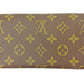 LOUIS VUITTON Long Wallet Purse M61724 Brown beige Pochette Porto MonÃ©credi