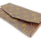 LOUIS VUITTON Long Wallet Purse M61724 Brown beige Pochette Porto MonÃ©credi