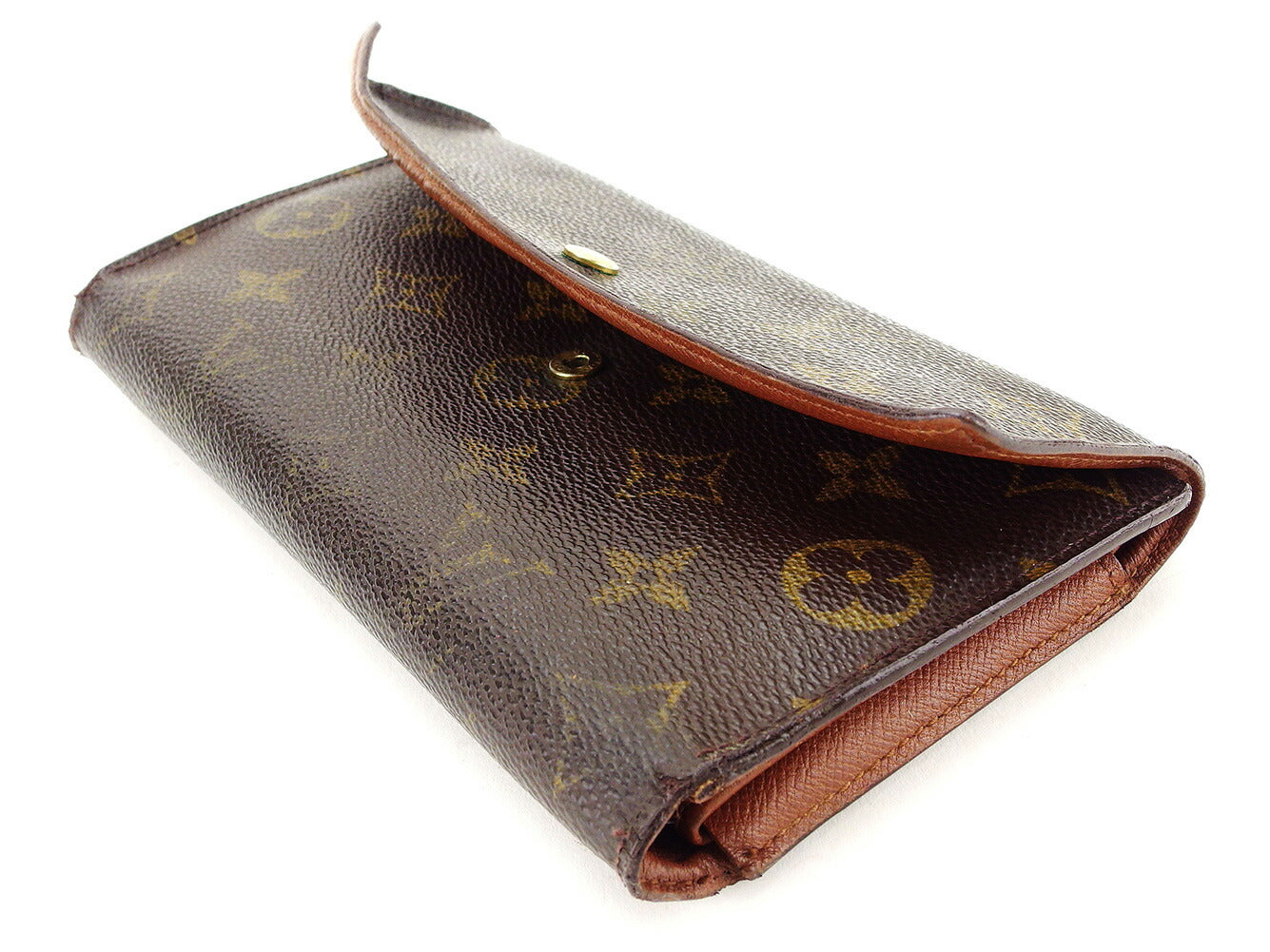 LOUIS VUITTON Long Wallet Purse M61215 Monogram canvas Brown Porte Tresor International