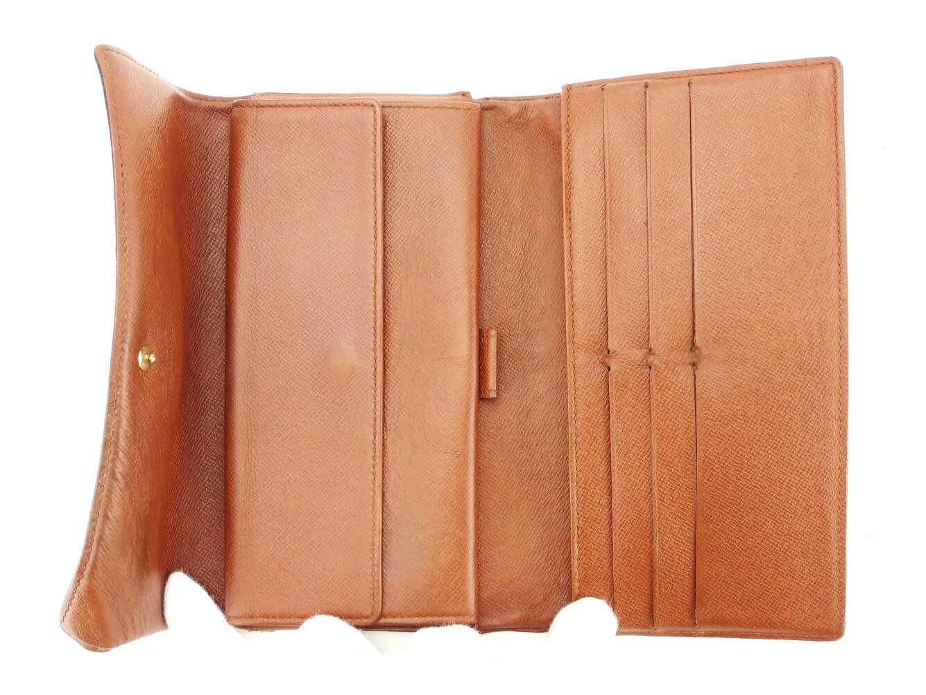LOUIS VUITTON Long Wallet Purse M61215 Monogram canvas Brown Porte Tresor International