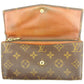 LOUIS VUITTON Long Wallet Purse M61724 Brown Pochette Porto MonÃ©credi