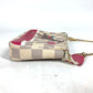 LOUIS VUITTON Shoulder Bag N62200 Damier Azur Canvas white Damier Azur Giraffe Mini Pochette Accessoires Women Used Authentic