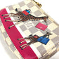 LOUIS VUITTON Shoulder Bag N62200 Damier Azur Canvas white Damier Azur Giraffe Mini Pochette Accessoires Women Used Authentic