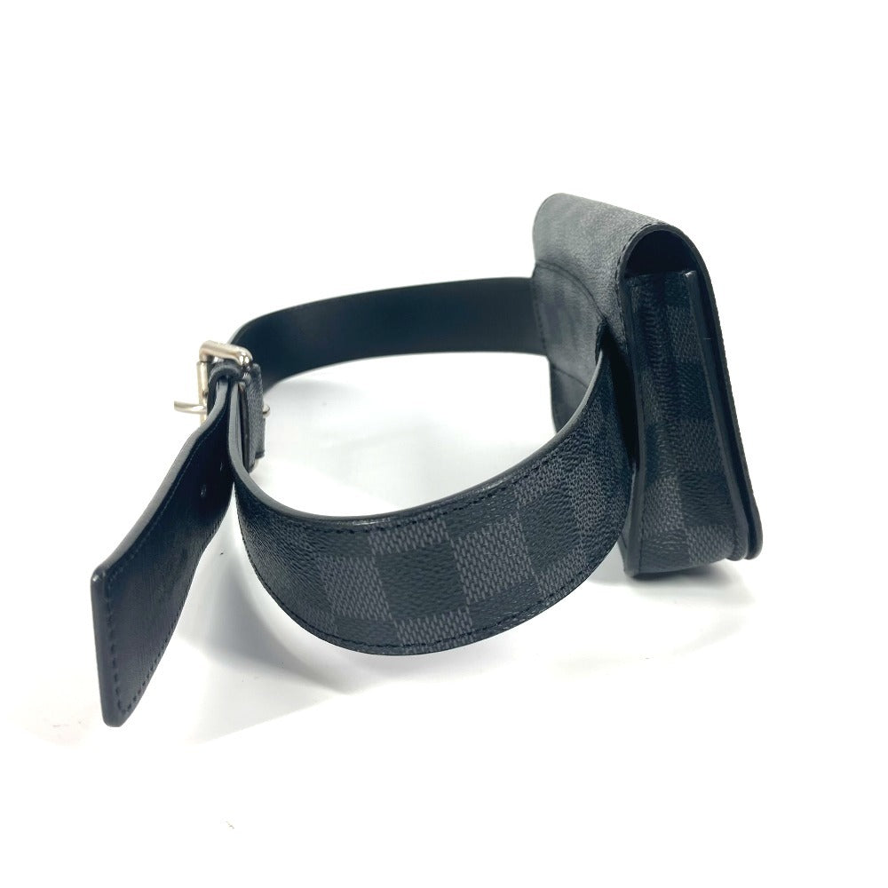 LOUIS VUITTON Waist bag M6837V Damier Grafitto Canvas black Damier Grafitte sun tulle Pochette homme 85