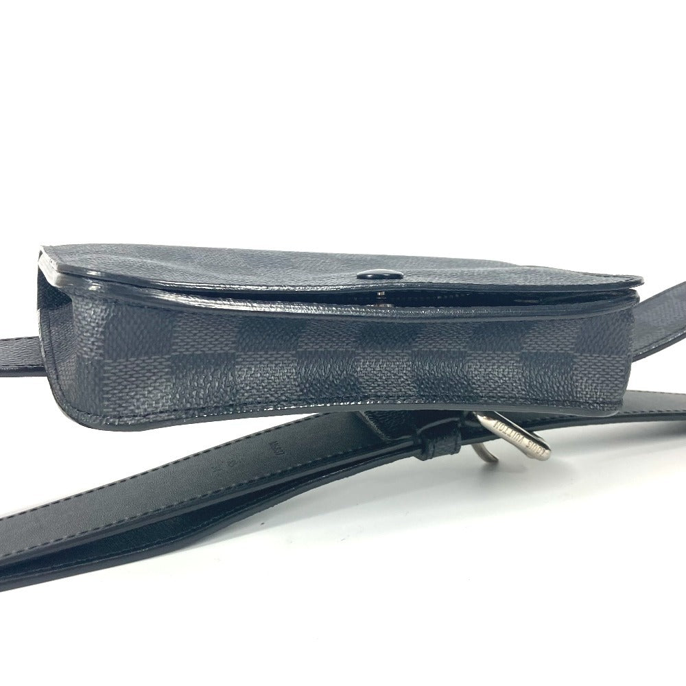 LOUIS VUITTON Waist bag M6837V Damier Grafitto Canvas black Damier Grafitte sun tulle Pochette homme 85