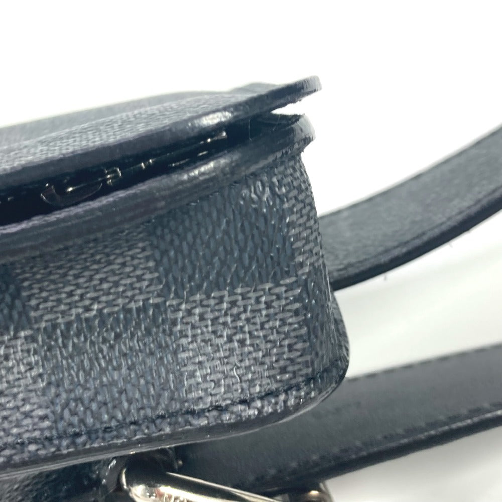 LOUIS VUITTON Waist bag M6837V Damier Grafitto Canvas black Damier Grafitte sun tulle Pochette homme 85
