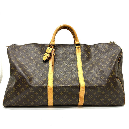 LOUIS VUITTON Boston Duffel bag M41422 Monogram canvas Brown Monogram Keepall 60 unisex(Unisex) Used Authentic