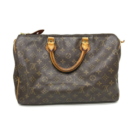 LOUIS VUITTON Handbag M41524 Monogram canvas Brown Monogram Speedy 35