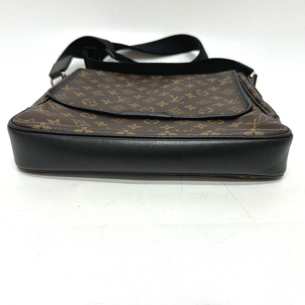 LOUIS VUITTON Shoulder Bag M56715 Monogram macacer canvas Brown Monogram macacer Bus MM mens Used Authentic