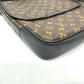 LOUIS VUITTON Shoulder Bag M56715 Monogram macacer canvas Brown Monogram macacer Bus MM mens Used Authentic