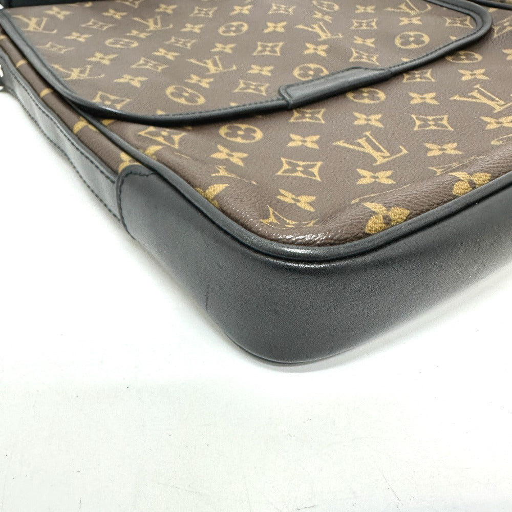 LOUIS VUITTON Shoulder Bag M56715 Monogram macacer canvas Brown Monogram macacer Bus MM mens Used Authentic