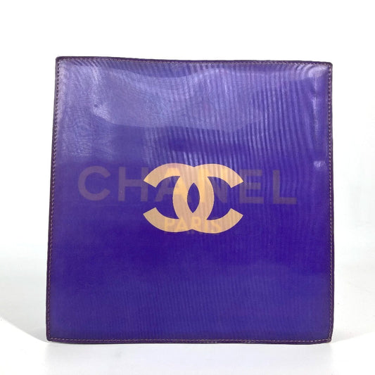 CHANEL Shoulder Bag PVC / Leather purple hologram CC COCO Mark Women Used Authentic