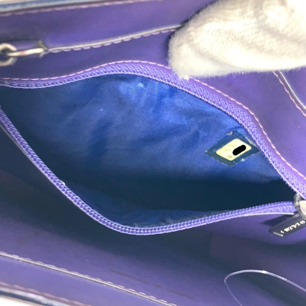 CHANEL Shoulder Bag PVC / Leather purple hologram CC COCO Mark Women Used Authentic