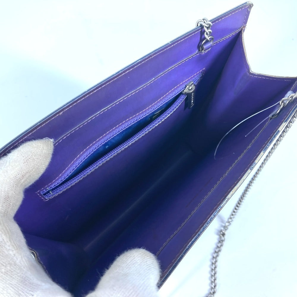 CHANEL Shoulder Bag PVC / Leather purple hologram CC COCO Mark Women Used Authentic