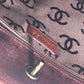 CHANEL Handbag suede wine-red Tote Bag Vintage Turnlock CC COCO Mark Matelasse Quilting Women Used Authentic