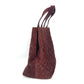 CHANEL Handbag suede wine-red Tote Bag Vintage Turnlock CC COCO Mark Matelasse Quilting Women Used Authentic