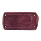 CHANEL Handbag suede wine-red Tote Bag Vintage Turnlock CC COCO Mark Matelasse Quilting Women Used Authentic