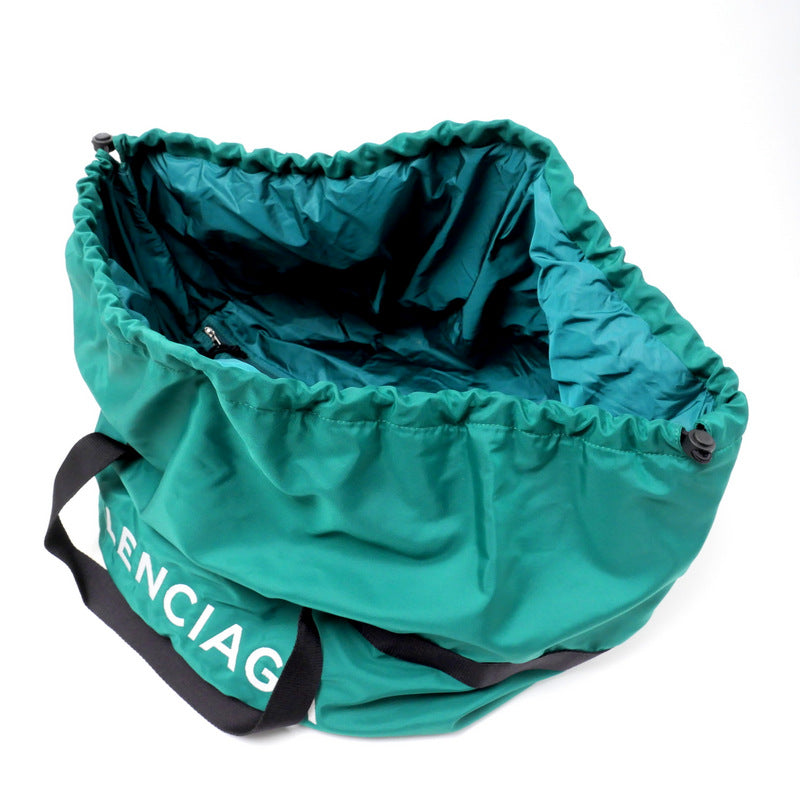 BALENCIAGA Boston Duffel bag 489939�E3760 Nylon green mens Used Authentic