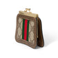 GUCCI Coin case PVC coated canvas Brown