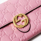 GUCCI Long Wallet Purse 369663・534563 leather pink