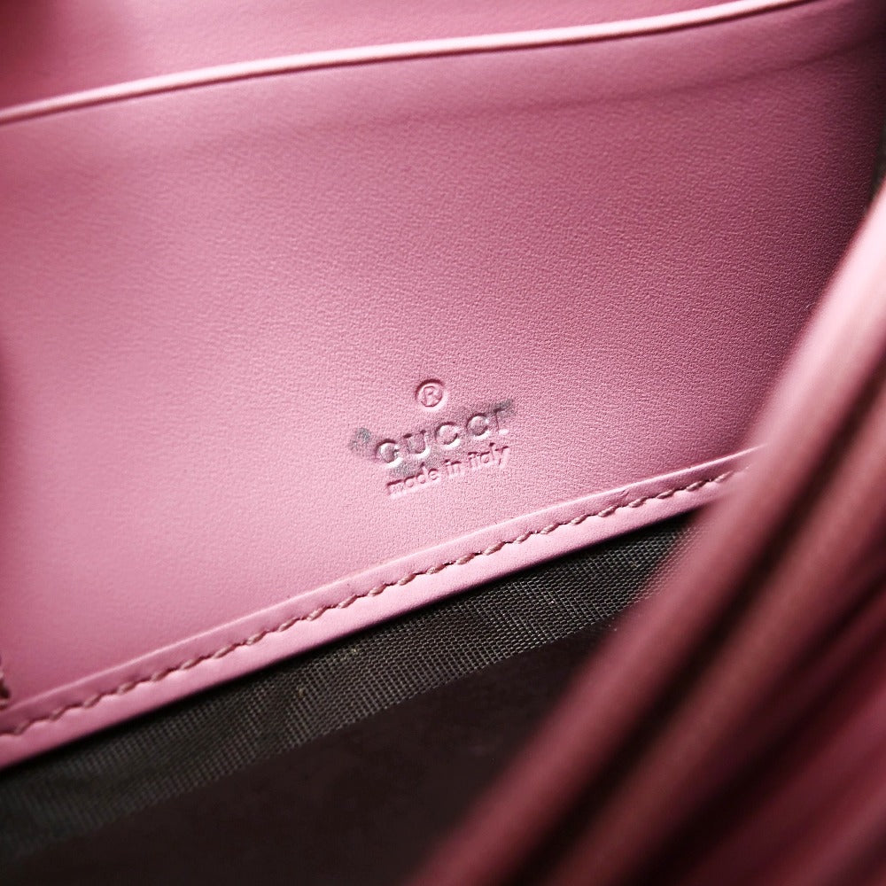 GUCCI Long Wallet Purse 369663・534563 leather pink