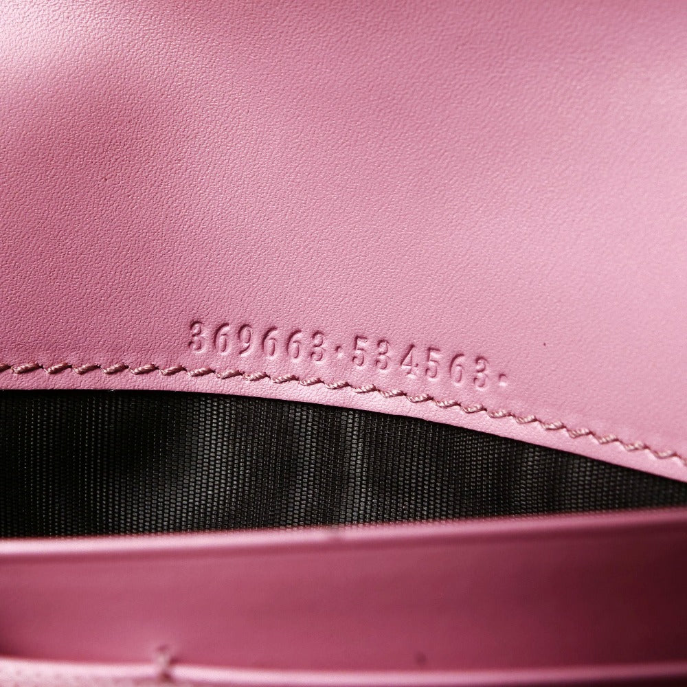 GUCCI Long Wallet Purse 369663・534563 leather pink