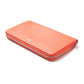 CELINE Long Wallet Purse Genuine Leather Coral Color Women Used Authentic