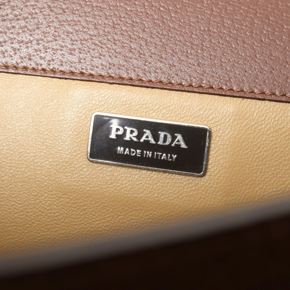 PRADA Briefcase leather Cacao V00214