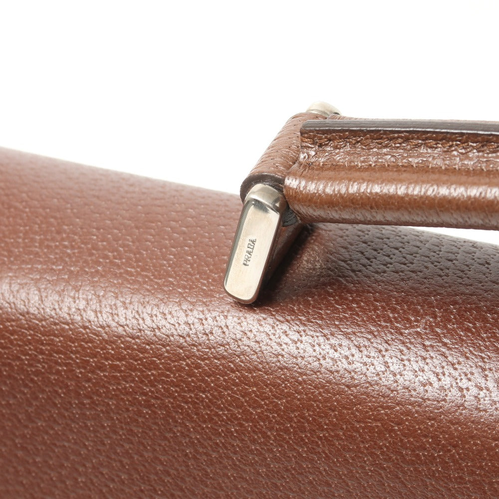 PRADA Briefcase leather Cacao V00214