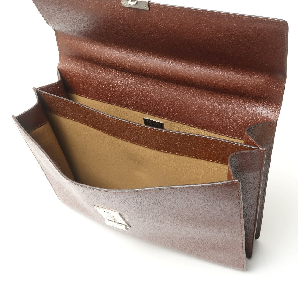 PRADA Briefcase leather Cacao V00214