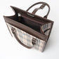 BURBERRY Handbag Leather x nylon canvas Brown beige