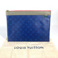 LOUIS VUITTON Clutch bag M63047 Monogram canvas blue monogram pacific Monogram Apollo unisex(Unisex) Used Authentic