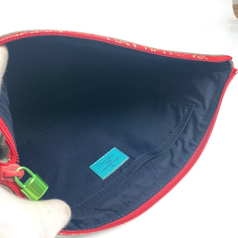 LOUIS VUITTON Clutch bag M63047 Monogram canvas blue monogram pacific Monogram Apollo unisex(Unisex) Used Authentic