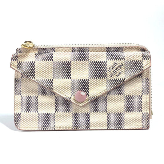 LOUIS VUITTON Coin case N60498　 Damier Azur Canvas gray Damier Azur Porte Cartes Rectove