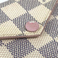 LOUIS VUITTON Coin case N60498　 Damier Azur Canvas gray Damier Azur Porte Cartes Rectove