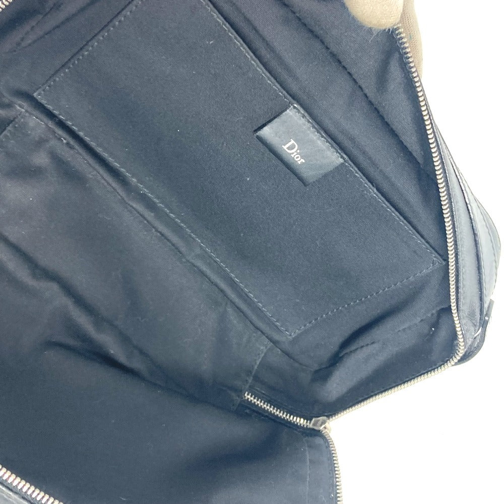 Dior business bag Leather / coated canvas black Trotter logo