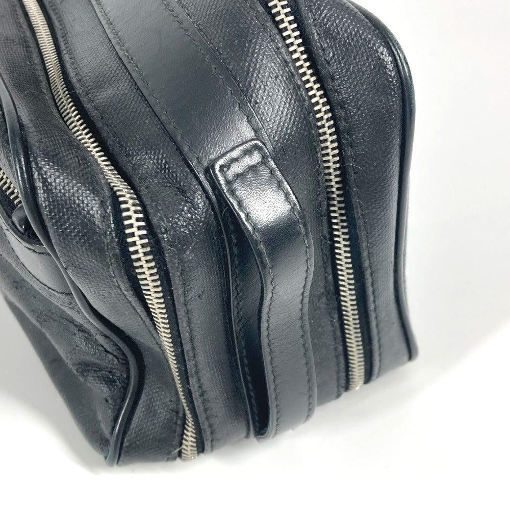 Dior business bag Leather / coated canvas black Trotter logo
