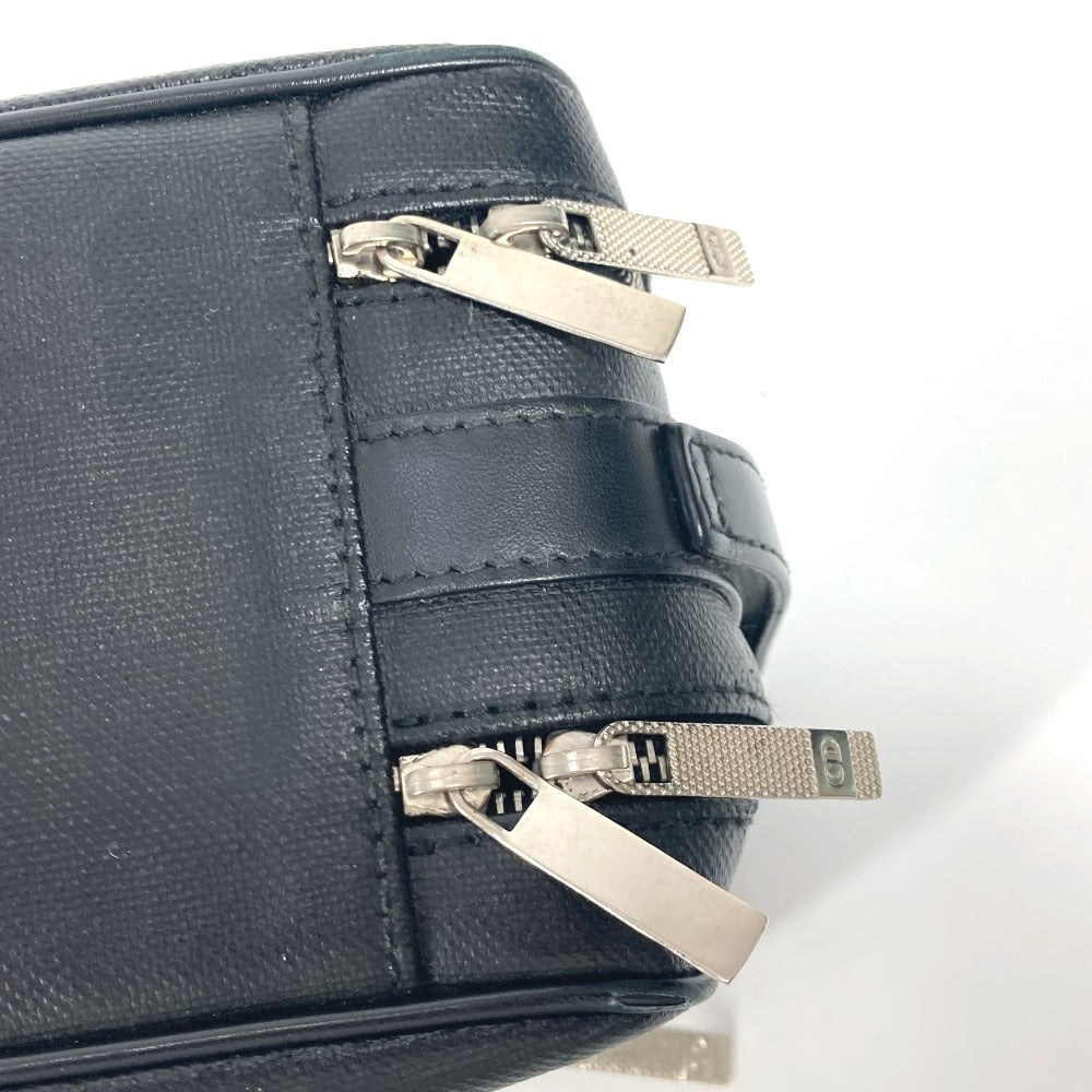 Dior business bag Leather / coated canvas black Trotter logo