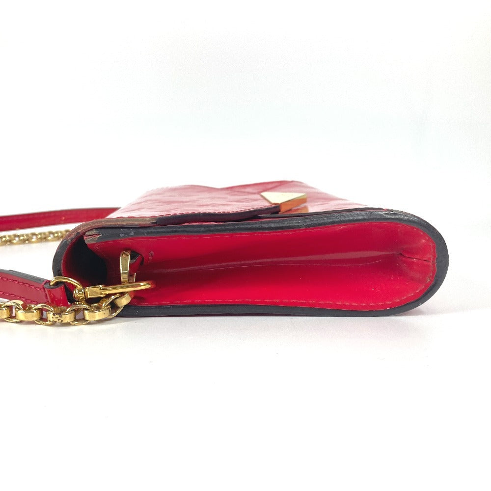 LOUIS VUITTON Shoulder Bag M90323 Monogram Vernis pink Monogram Vernis mirror Women Used Authentic