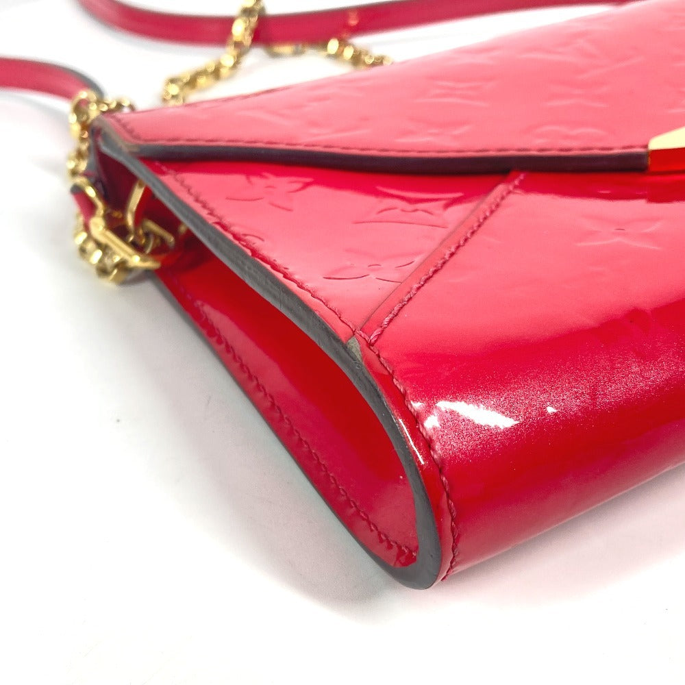 LOUIS VUITTON Shoulder Bag M90323 Monogram Vernis pink Monogram Vernis mirror Women Used Authentic
