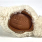 LOEWE Coin case Leather, Shearling Ivory Wallet Coin Pocket Rabbit rabbit