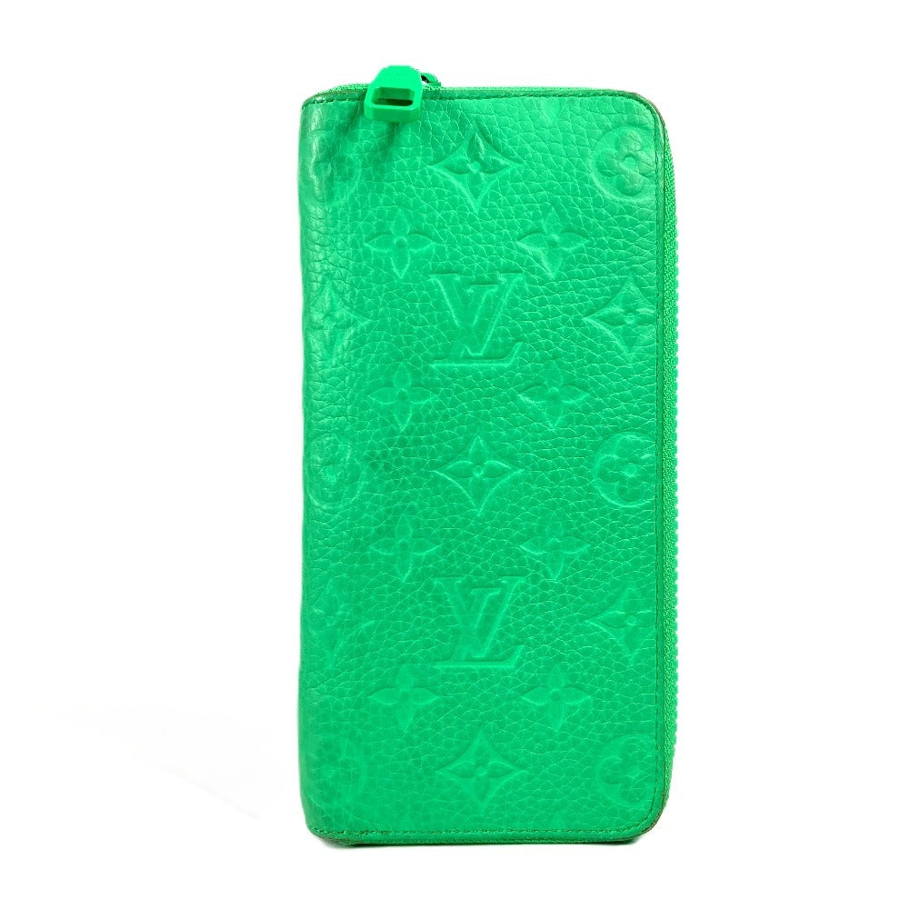 LOUIS VUITTON Long Wallet Purse M81549 Taurillon Clemence Leather green Monogram Taurillon Clemence Zippy Wallet Vertical